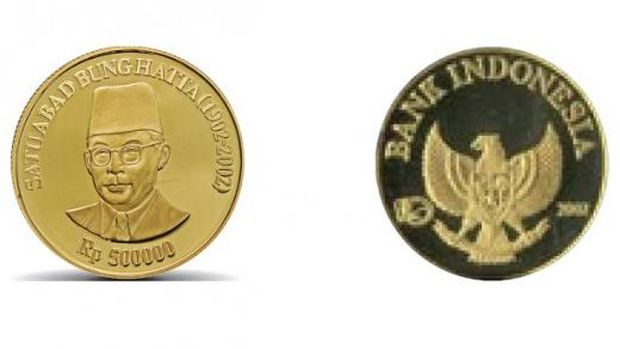 Uang koin mengandung emas