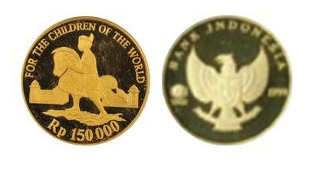 Uang koin mengandung emas