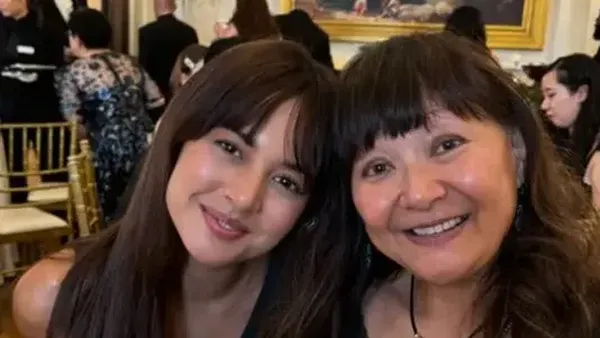 7 Gaya Kembar Aurelie & Calon Mertua Kondangan Bareng, Cantik Bergaun Hijau