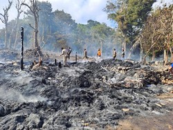 10 Rumah Warga di Sumba Barat Ludes Terbakar