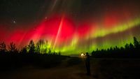 Warna-warni Aurora Terangi Langit Finlandia