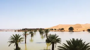 Potret Danau yang Mendadak Muncul di Gurun Sahara