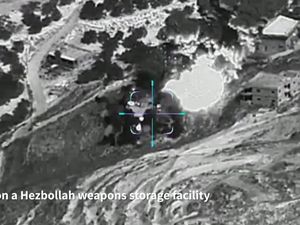 Video Israel Pamer Rekaman Serangan Gudang Senjata Milik Hizbullah