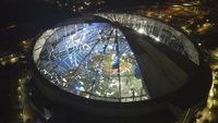 Penampakan Atap Stadion di Florida Hancur Disapu Badai Milton