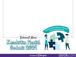10 Twibbon Hari Kesehatan Mental Sedunia 2024 Gratis, Yuk Upload di Medsosmu!