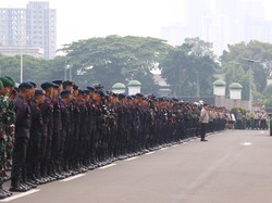 1.758 Personel Gabungan Kawal Demo di DPR-Patung Kuda