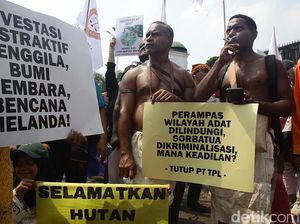 Aksi Massa Dorong RUU Masyarakat Adat Dibahas DPR