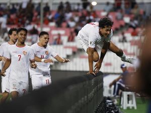 Gol Marselino Bawa Indonesia Memimpin 1-0 Atas Arab Saudi di Babak Pertama
