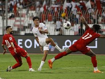 Potret Bahrain Vs Indonesia Berakhir Imbang 2-2