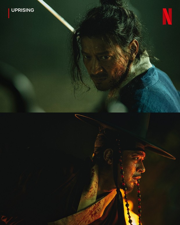 Gang Dong Won dan Park Jeong Min di Film Uprising / Foto : x.com/Netflixkcontent