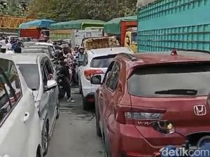 Jalan Poros Maros-Bone di Tompo Ladang Ditutup Total Pagi Ini, Macet 5 Km