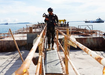 Penampakan Kapal Singapura Kena Ciduk Nyolong Pasir