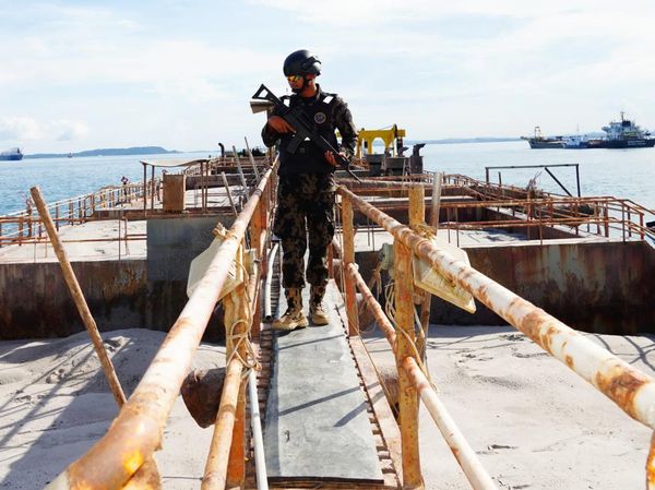 Penampakan Kapal Singapura Kena Ciduk Nyolong Pasir