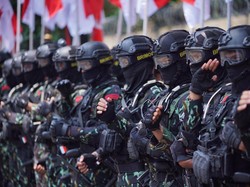 Polri Gladi Bersih Apel Gelar Pasukan Pengamanan Pelantikan Presiden