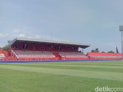Liga 1: Penampakan Rumput Stadion Soepriadi Blitar Usai Diperbaiki