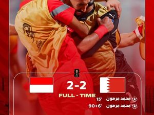 Akun Instagram Bahrain Klaim Gol Kedua Terjadi di Menit 90+6 Akun Instagram Bahrain Klaim Gol Kedua Terjadi di Menit 90+6