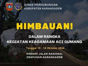 Aci Usaba Gumang di Desa Bugbug, Pengendara Diimbau Cari Jalur Alternatif