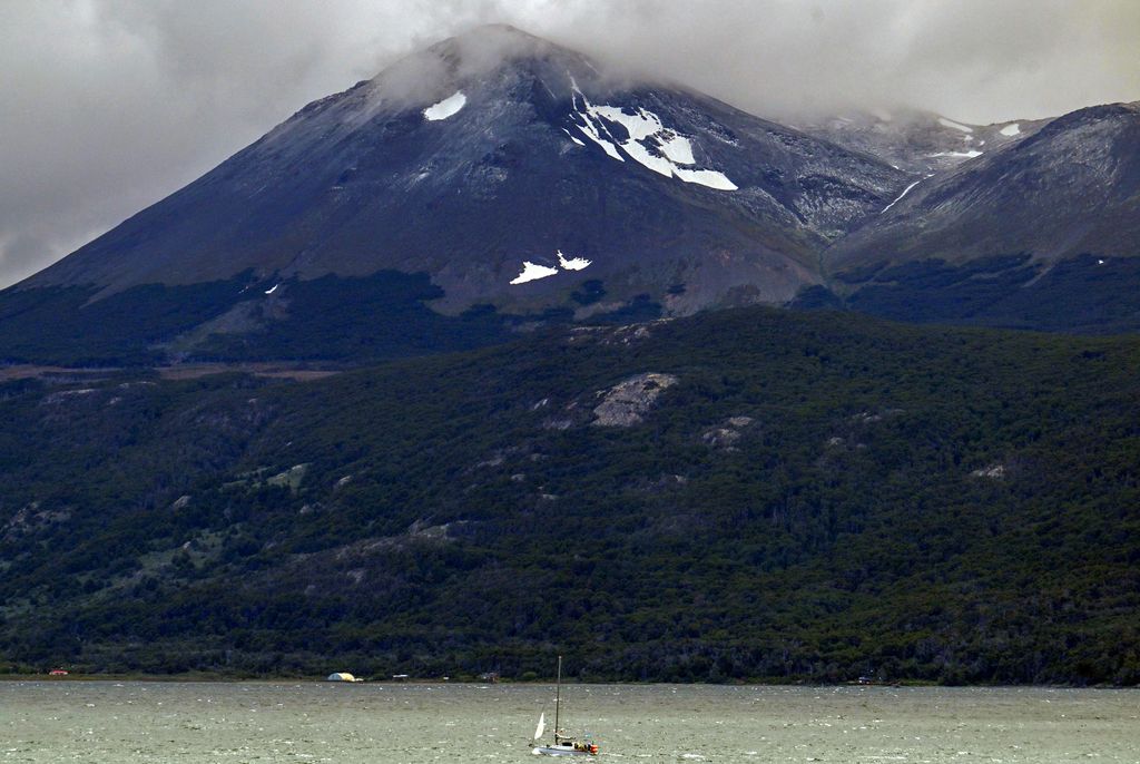 View of Puerto Williams, Chile, on January 9, 2024. (Photo by Juan BARRETO / AFP)