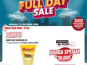 Transmart Full Day Sale! Minyak Goreng 2 Liter Diskon Jadi Rp 30 Ribuan