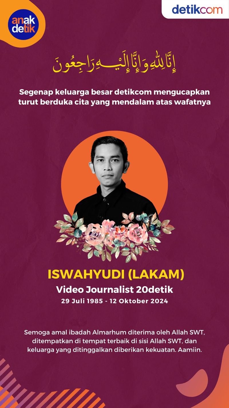 Kabar duka meninggalnya Iswahyudi (detikcom)