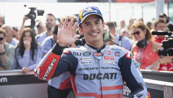 Marc Marquez berpisah dengan Gresini Racing. (Foto: Getty Images/Mirco Lazzari gp) Marc Marquez berpisah dengan Gresini Racing. (Foto: Getty Images/Mirco Lazzari gp)