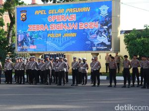 Polda Jambi Gelar Operasi Zebra Siginjai Selama 14 Hari, Ini Sasarannya Polda Jambi Gelar Operasi Zebra Siginjai Selama 14 Hari, Ini Sasarannya