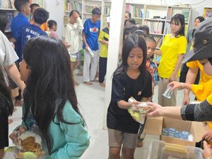 KB Bank & Afiliasi KBFG di RI Beri Kotak Makan Siang ke Anak Kurang Mampu