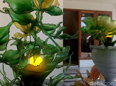 Sulap Galon Bekas Jadi Lampu Hias Cantik