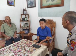 Viral Polisi Kota Blitar Sekolahkan Anak yang Diusir Ibu Tirinya