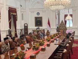 Pimpinan MPR Bertemu Jokowi di Istana Beri Undangan Pelantikan Prabowo-Gibran