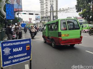 30 Menit Operasi Zebra di Tugu Kujang Bogor, Polisi Tilang 30 Pelanggar