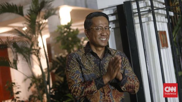 Supratman andi atgas yang diperkirakan bakal mengisi kabinet Prabowo-Gibran tiba di Kertanegara, Senin (14/10/2024).
