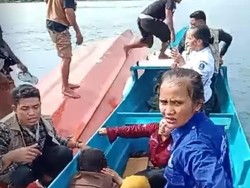 Speedboat Puskesmas Keliling di Halsel Terbalik, 4 Penumpang Dilarikan ke RS