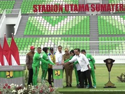 Resmikan Stadion Utama Sumut, Jokowi Peringatkan Jangan Sampai Tak Terawat