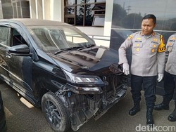 Pelarian Asep Terhenti Usai Mobil Curian Tabrak Tiang Listrik