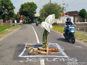 Ada Jeglongan di Jalan Polanharjo Klaten, Pemkab Segera Perbaiki
