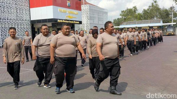 Polisi Gendut Trenggalek Jalani Program Penurunan Berat Badan