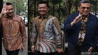 Senyum Giring-Taufik Hidayat-Babe Haikal Usai Bertemu Prabowo