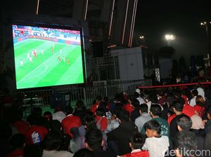 Suasana Nobar China Vs Indonesia di GBK Suasana Nobar China Vs Indonesia di GBK