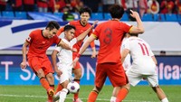 Timnas China ada di posisi teratas tim paling banyak pelanggaran di Kualifikasi Piala Dunia 2026 dengan 181 pelanggaran. (Foto: Getty Images/Zhizhao Wu)