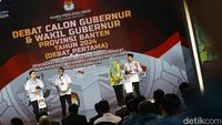 Potret Debat Perdana Pilgub Banten 2024