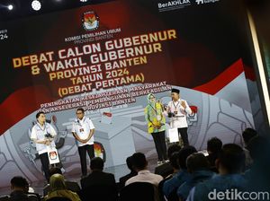 Potret Debat Perdana Pilgub Banten 2024 Potret Debat Perdana Pilgub Banten 2024