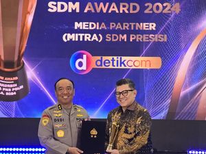 detikcom Raih Penghargaan Media Partner Terbaik di SDM Polri Awards 2024