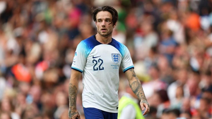 MANCHESTER, ENGLAND - JUNE 11: Liam Payne of England during Soccer Aid for Unicef 2023 at Old Trafford on June 11, 2023 in Manchester, England. (Photo by Matt McNulty/Getty Images)