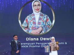 Dorong Pengembangan UMKM di Jakarta, Diana Dewi Raih detikcom Awards 2024