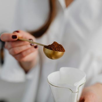 Ilustrasi bubuk kopi