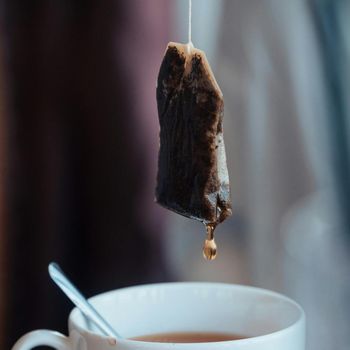 Ilustrasi teh kantong