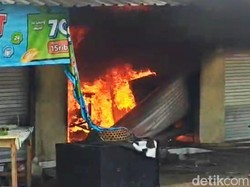 Lupa Matikan Dupa, Empat Kios di Seraya Barat Ludes Terbakar
