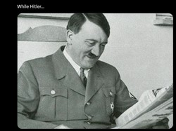 Kalau Churchill dibilang ngamuk lihat Tuchel, lawan politiknya di Perang Dunia II yakni Adolf Hitler justru senang melihatnya. (Foto: Twitter)