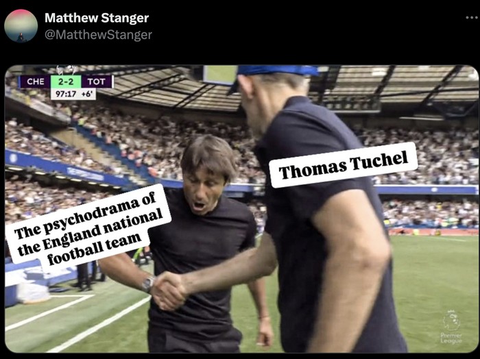 Meme Thomas Tuchel jadi manajer anyar Timnas Inggris.